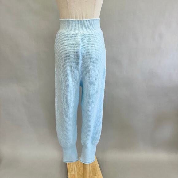 Free People COZY thermal jogger in neon sky-blue Size small new with tags - Picture 9 of 13